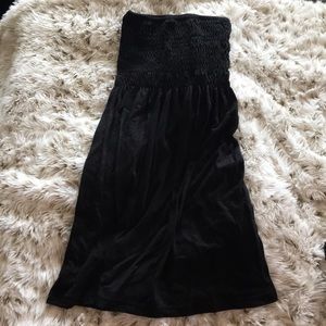 Black short maxi dress